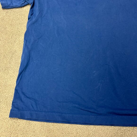 STAINS Brooks Brothers Shirt 346 Mens Large Short Sleeve Blue T-Shirt Logo - Picture 3 of 9
